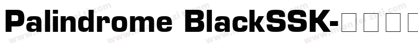 Palindrome BlackSSK字体转换